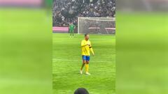 La reacción de Cristiano a los gritos de “Messi, Messi” desde la grada