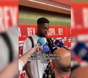 La broma de Iñaki Williams cuando le preguntan si mañana tiene día libre: “Ibuprofeno y agua”