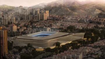 Presentan el proyecto del nuevo estadio del Málaga y no tiene sentido: en redes se frotan las manos