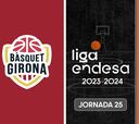 Resumen del Bàsquet Girona vs Valencia Basket , jornada 25 de la Liga Endesa