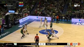 Resumen del Unicaja vs Real Madrid , jornada 25 de la Liga Endesa