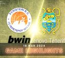 Resumen del Peristeri vs Lenovo Tenerife de Champions League