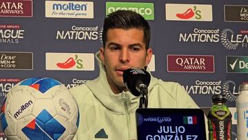 Julio González, con paciencia y orgulloso de formar parte de la Selección Mexicana