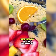 Se viraliza haciendo una paella con frutas y la reacción de los españoles no se hace esperar