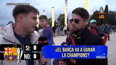 El Chiringuito pregunta a 101 culés en Montjuïc si van a ganar la Champions y el resultado sorprende