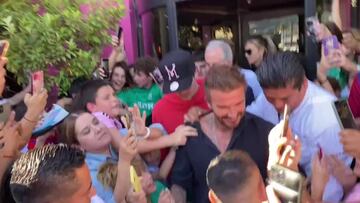 David Beckham desata la locura en restaurante en Monterrey