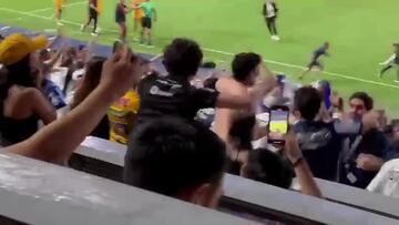 El brutal festejo del ‘Tano’ Ortiz al empate de Monterrey ante Tigres