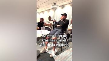 La reacción de Casillas al 3-2 de Bellingham que ha creado revuelo en Twitter