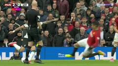 La escena entre Klopp y Casemiro justo después de un patadón del brasileño que en España escasea