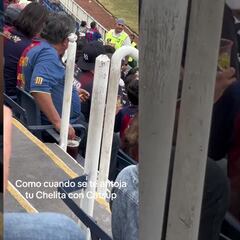 Aficionado de Atlante se hace viral por ponerle cátsup a su cerveza