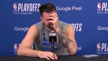 Conferencia de Luka Doncic es interrumpida por ruidos extraños