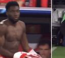 El lapsus de Alphonso Davies antes de saltar al campo contra el Madrid