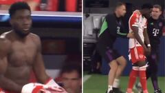 El lapsus de Alphonso Davies antes de saltar al campo contra el Madrid