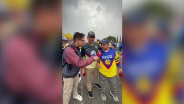 Afición americanista se ve levantando la 15 en el Azteca