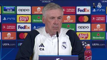 El momento de Ancelotti cuando ve a Roncero en sala de prensa
