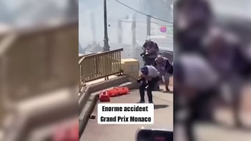 Sale a la luz otra perspectiva del accidente de Pérez en Mónaco: varios fotógrafos involucrados y uno de ellos herido
