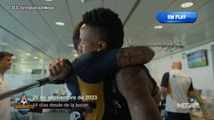 Imágenes sensibles para el madridista: el cariño a Militao en su recuperación de Ceballos, Nacho, Carvajal...