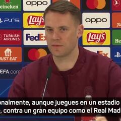 Manuel Neuer: “No hay que paralizarse o asustarse en el Bernabéu”