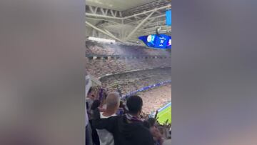 No hay estadio igual en el planeta: el rugido atronador del Bernab¨¦u con el 2-1 captado desde dentro