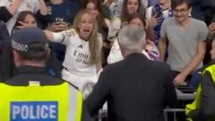 Ancelotti se cruza Wembley para dejar esta acción de película con su mujer