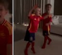 La reacción de los hijos de Morata cuando su padre marcó el 1-0 enamora a las redes