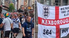 Unity in rivalry: Scotland fans and England supporters share friendly banter