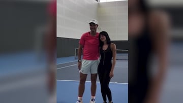 Aitana pasa un d¨ªa con Nadal y sorprende a todos con su tenis: ?Incluso le gan¨® un punto!