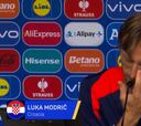 Un periodista italiano emociona a Modric en su turno de pregunta: renuncia a ella para decirle lo siguiente