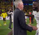 La UEFA enseña lo que Rüdiger le hizo a Ancelotti, 33 años mayor que él, tras la 15 y que dejó a Modric con esta cara