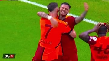 El golazo de Mauro Icardi con el Galatasaray: es tremendo lo que hace en el área