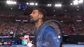 ¡Qué locura! Djokovic ganó lo imposible, levantó a la grada tres veces y se encaró...