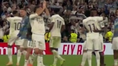 El momento que no se vio entre Rodrygo y Vinicius tras el partido