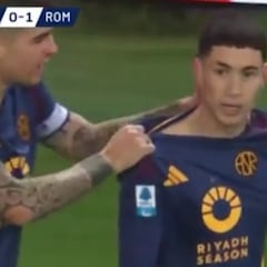 El golazo de Matías Soulé en Roma que imita a Maradona 40 años después