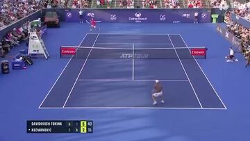 Se va a acordar mucho tiempo de esto: las dos bolas de campeonato que desperdició Davidovich