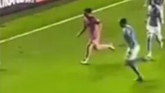 La polémica jugada de Messi que no se vio en TV: lo que hace en la banda es muy feo