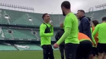 El correctivo de un compañero a Antony cuando se entera de que puede jugar ante el Madrid