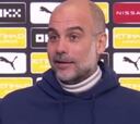Guardiola quiso resaltarlo y para muchos es impopular: su primera reacción tras el Atlético-Madrid