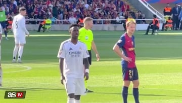 Indignó incluso en Madrid: polémico gesto de Vinicius a la afición del Barça con 4-2