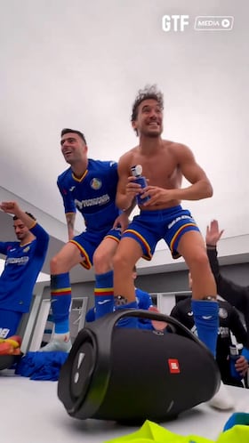 La secuencia del Getafe celebrando el triunfo en el vestuario que no va a hacer especial gracia