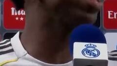 El guiño de Vinicius a Florentino Pérez tras su doblete al Atlético