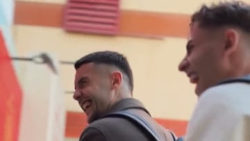 El vacile de Lamine cuando ve a Joan García llegar a la concentración con España: iba a pasar sí o sí