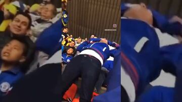 El nuevo Gonzalo: fan de Cruz Azul golpeó las butacas del Azteca tras el penal