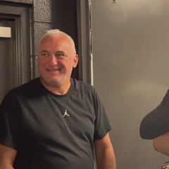 Luka Doncic’s hilarious reaction as Michael Finley takes away his beer during Mavs’ finals celebration