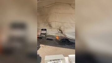 Así fue como intentaron quemar urnas en Juriquilla