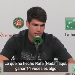 La respuesta de Alcaraz cuando le preguntan por superar a Nadal: momentazo