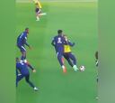 Es de otro planeta: el gol que marca Mbappé en el entreno es un hombre contra niños