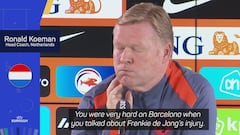 Koeman has no regrets at Barcelona outburst involving Frenkie de Jong