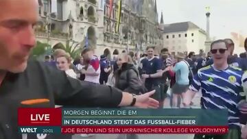 Scottish fans ruin live coverage in brutal act, leaving journalist in shock