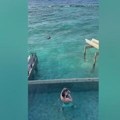 Arribas salva a un matrimonio de ahogarse en Maldivas