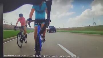 El brutal atropello de un hombre a dos ciclistas en Estados Unidos: la imagen es espeluznante